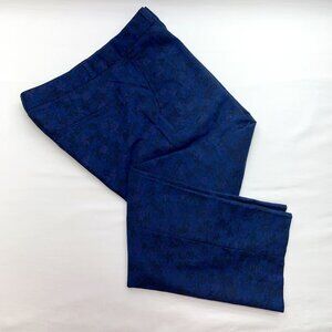 Banana Republic Ryan Pants Size 8 Blue & Black Straight Leg